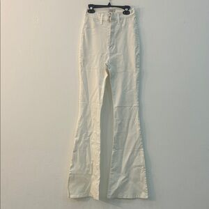 Vibrant Cream High Rise Women Jeans